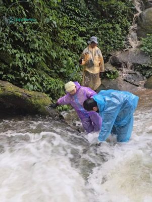 Một đoạn suối trên đường trekking Tà Chì Nhù hôm 22/9.