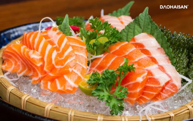  sashimi cá hồi không tanh, chuẩn vị Nhật