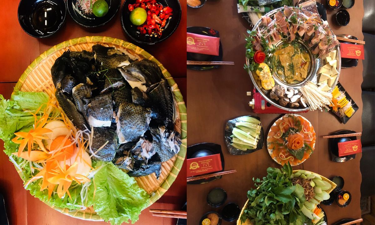 Lẩu nghi ngút cùng đa dạng sự lựa chọn hương vị, thịt nhúng chắc chắn sẽ là lựa chọn lý tưởng khi bạn đặt chân đến Chợ Quê Quán Sapa