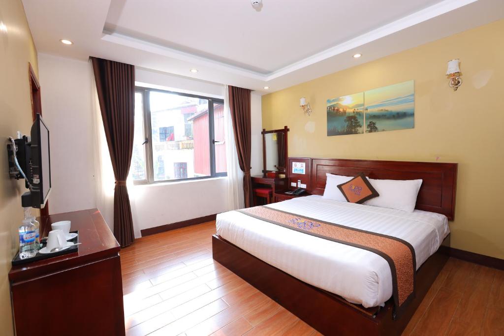 Phòng nghỉ tiện nghi, hiện đại với view hướng thành phố thơ mộng