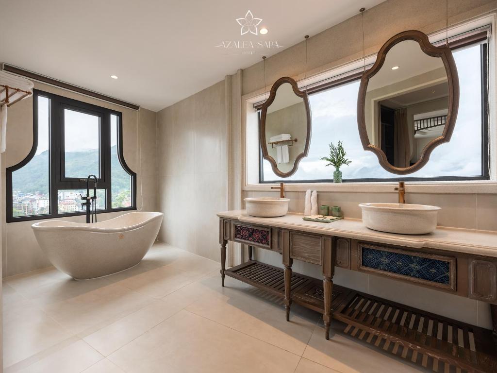 Phòng nghỉ cao cấp tại Azalea Sapa Hotel với thiết kế tinh tế