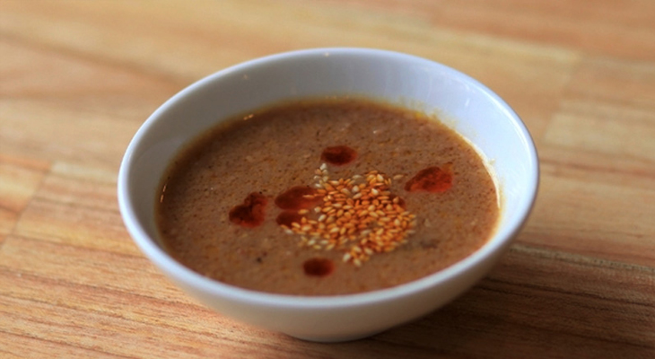 Làm nước chấm chao ăn thịt dê