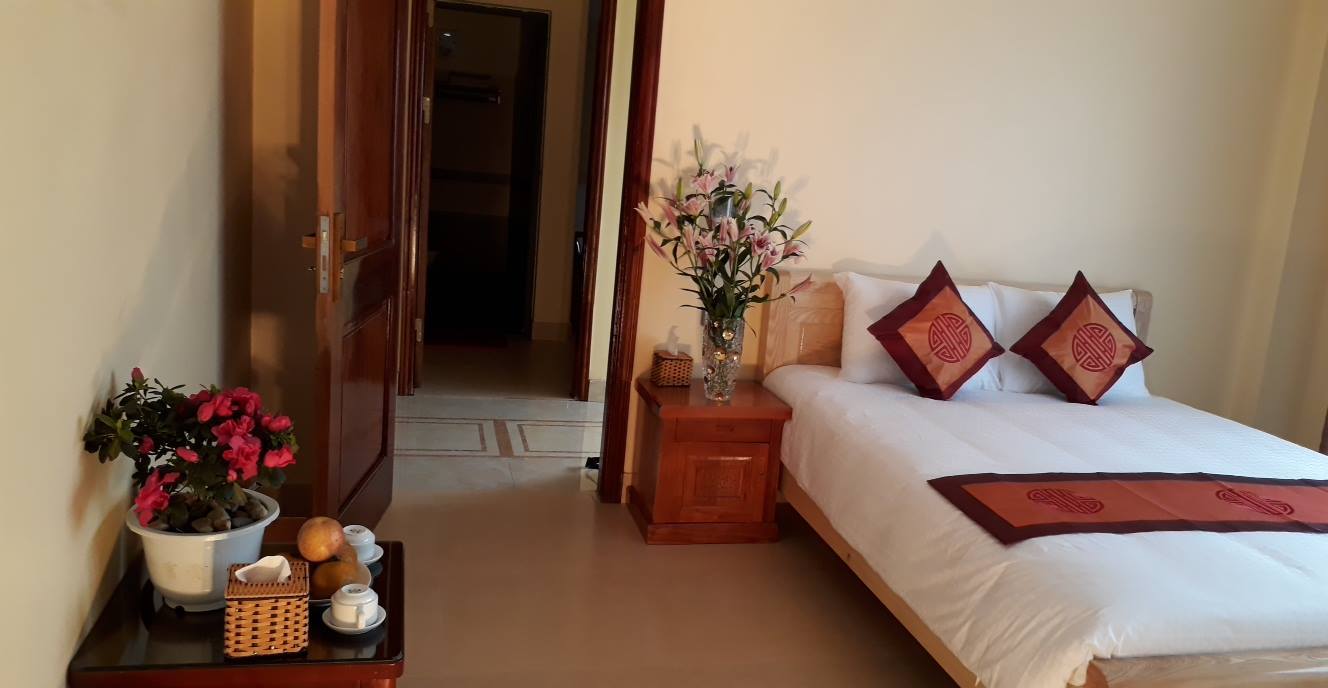 Căn phòng được bố trí 01 giường đôi là lựa chọn phù hợp cho các cặp đôi đến nghỉ dưỡng
