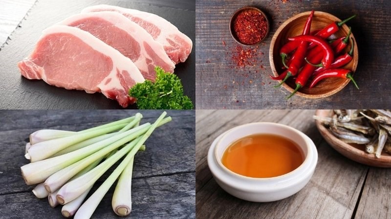 Nguyên liệu cần chuẩn vị.