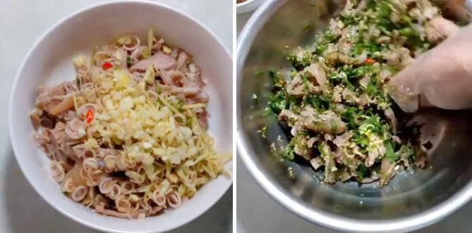 Trộn dê tái chanh