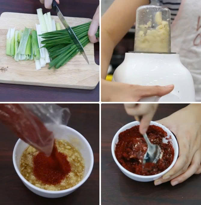 Sơ chế các nguyên liệu còn lại