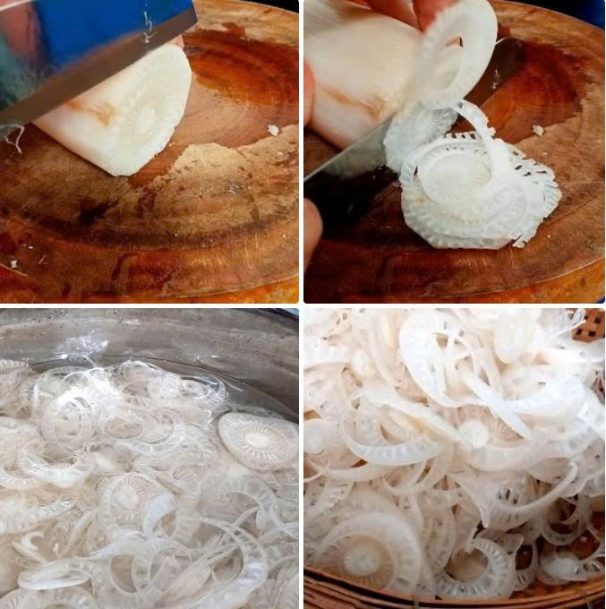 Sơ chế chuối cây