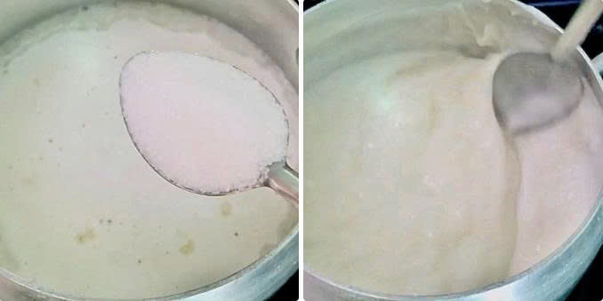 Nấu nước cốt dừa ăn chè