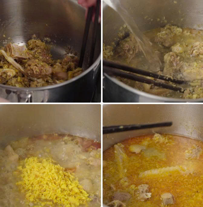 Nấu vịt om riềng mẻ