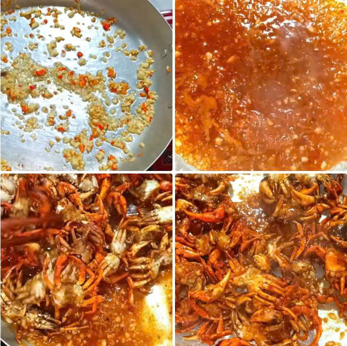 Rang cua với sốt me